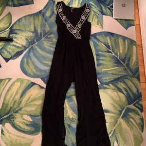 Black flowy jumpsuit